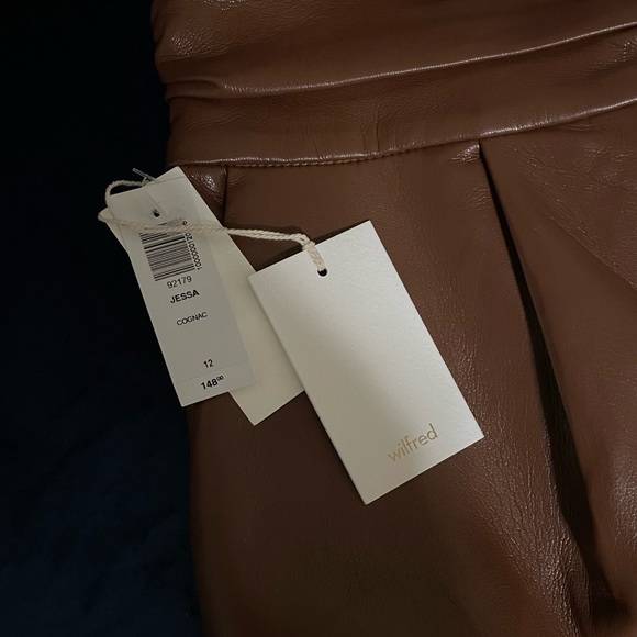 NWT Aritzia Wilfred Jessa Pant in Cognac - Picture 5 of 7